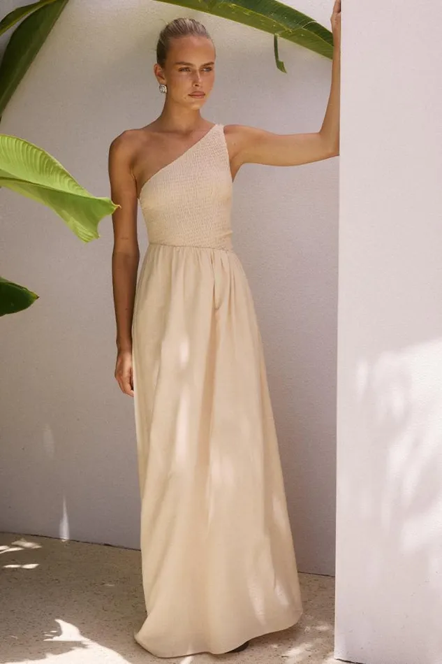 Runaway The Label Maxi Shop EUGENIE MAXI DRESS 8211 SAND