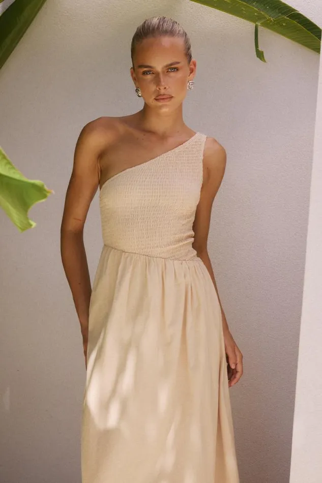 Runaway The Label Maxi Shop EUGENIE MAXI DRESS 8211 SAND