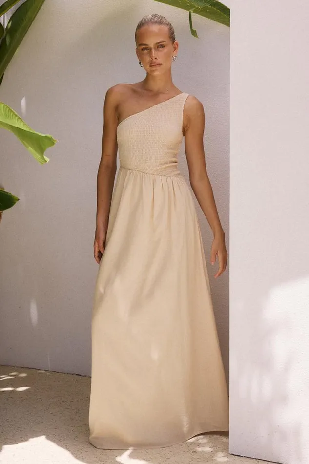 Runaway The Label Maxi Shop EUGENIE MAXI DRESS 8211 SAND