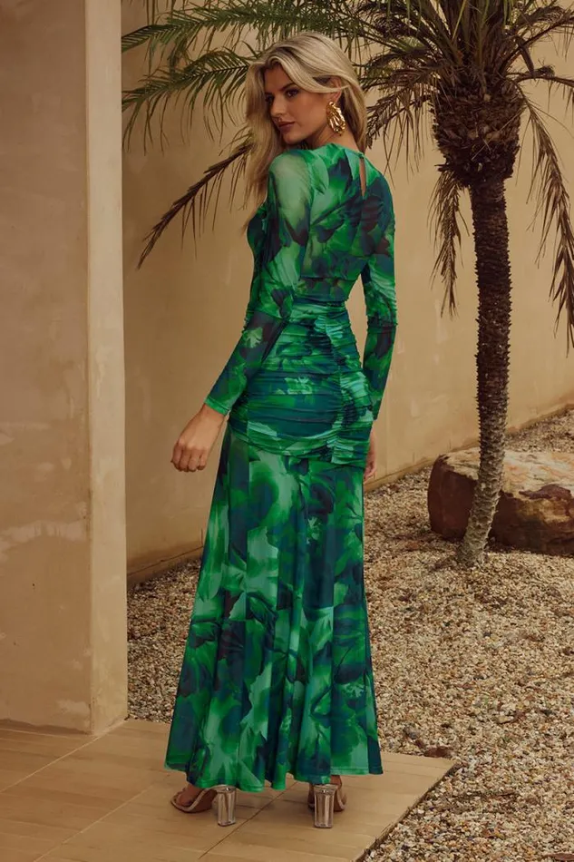 Runaway The Label Maxi Shop LUCINDA MAXI DRESS 8211 GREEN
