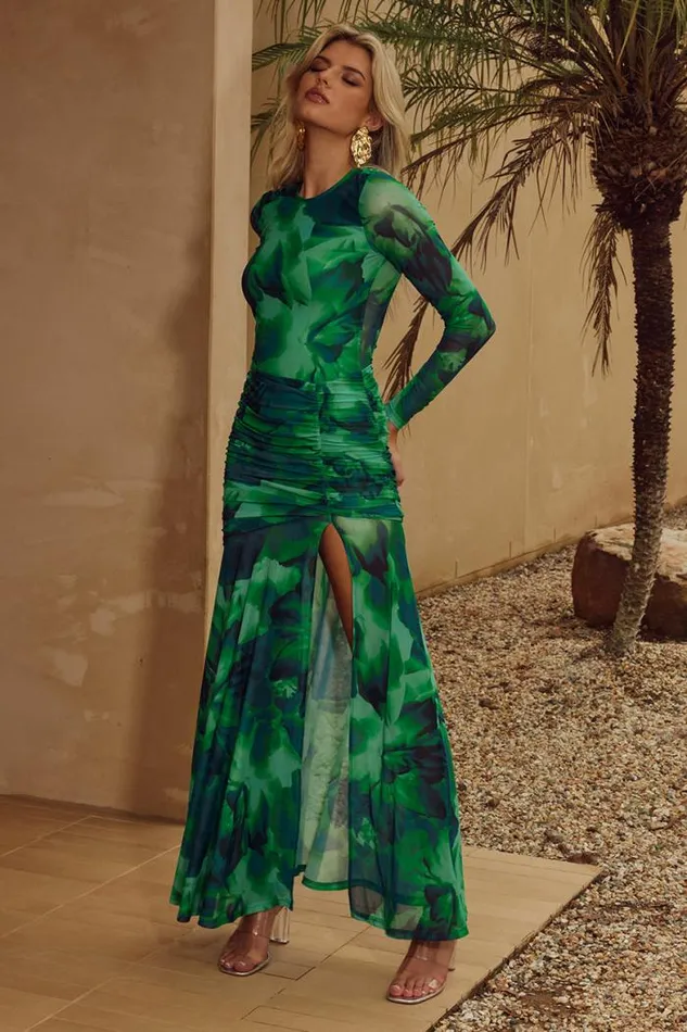 Runaway The Label Maxi Shop LUCINDA MAXI DRESS 8211 GREEN