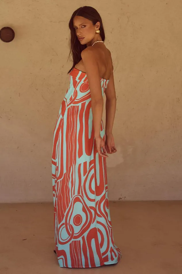 Runaway The Label Maxi Shop PHAEDRA MAXI DRESS 8211 ALBA PRINT