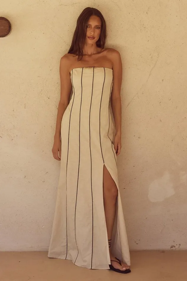 Runaway The Label Maxi Shop RAVELLO MAXI DRESS 8211 CREAM