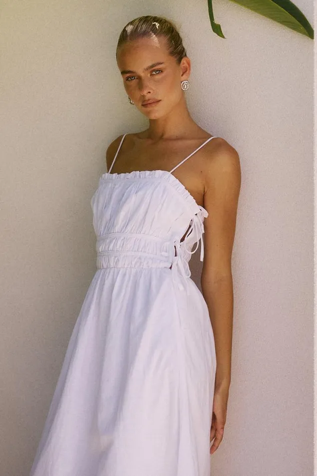 Runaway The Label Midi Shop RAFINA MIDI DRESS 8211 WHITE