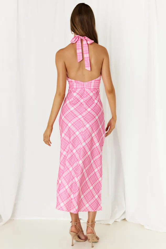 Runaway The Label Midi Shop Valence Midi Slip 8211 Pink Check Runaway The Label Midi Shop Valence Midi Slip 8211 Pink Check