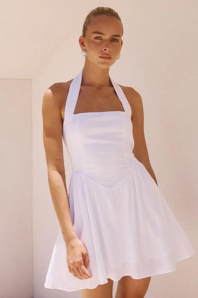 Runaway The Label Mini Shop SOLARA MINI DRESS 8211 WHITE