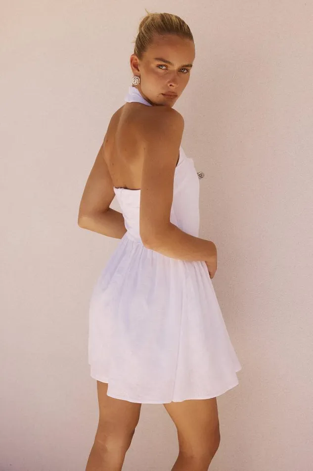 Runaway The Label Mini Shop SOLARA MINI DRESS 8211 WHITE