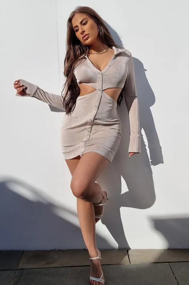 Runaway The Label Mini Shop Tyra Mini Dress 8211 Champagne