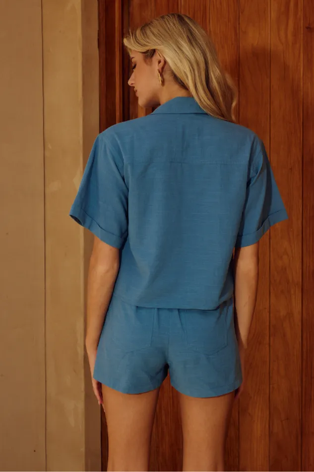 Runaway The Label Shirts and Blouses Shop FLORENT SHIRT 8211 STEEL