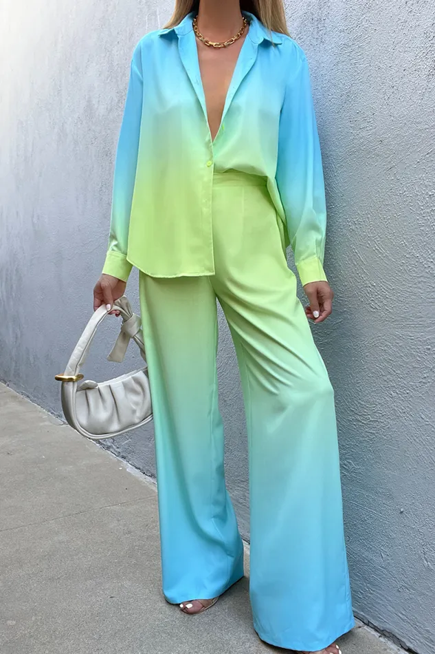 Runaway The Label Shirts and Blouses Shop SUELA SHIRT 8211 AQUALIME