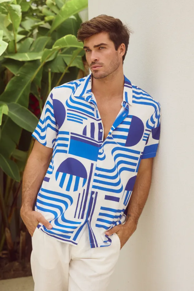 Runaway The Label Shirts Menswear MASON SHIRT 8211 VARGO BLUE