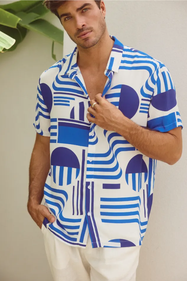 Runaway The Label Shirts Menswear MASON SHIRT 8211 VARGO BLUE