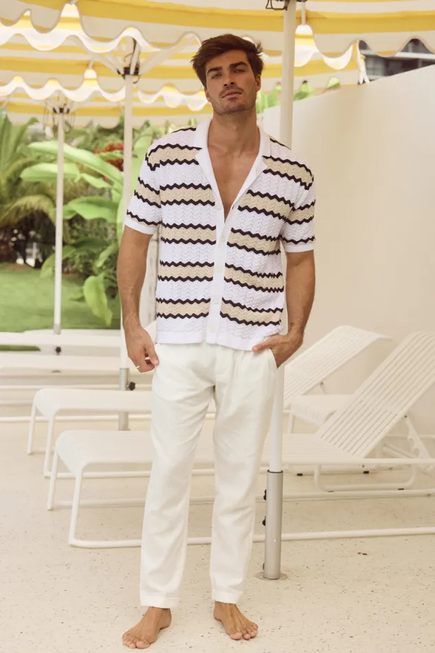 Runaway The Label Shirts Menswear OTTO SHIRT 8211 WHITESAND