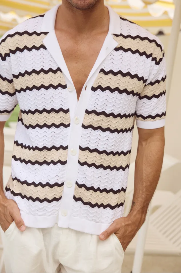 Runaway The Label Shirts Menswear OTTO SHIRT 8211 WHITESAND