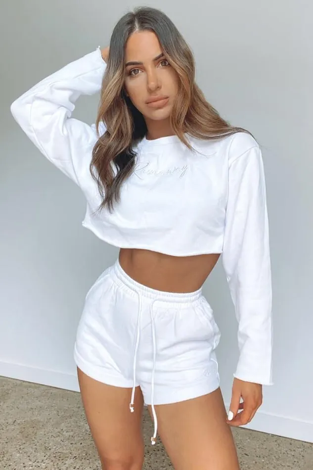 Runaway The Label Shorts Shop Free Form Short 8211 White Runaway The Label Shorts Shop Free Form Short 8211 White
