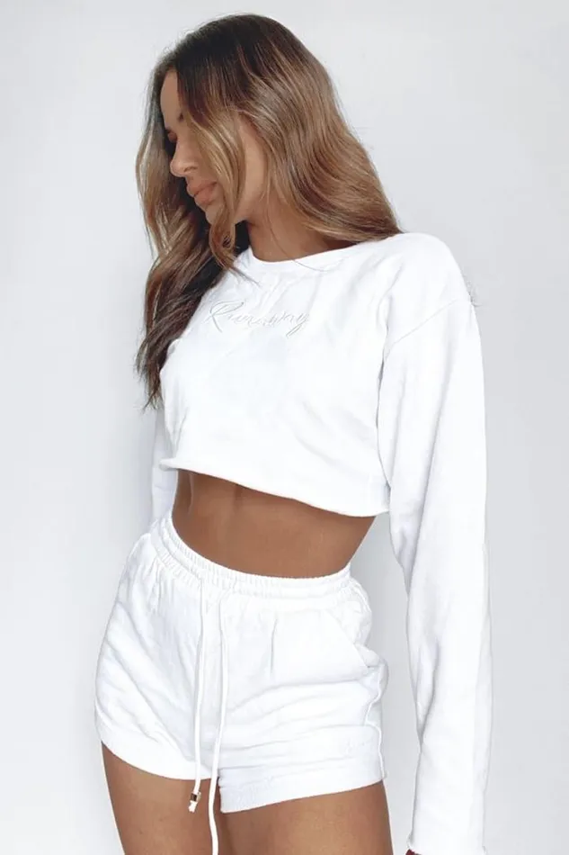 Runaway The Label Shorts Shop Free Form Short 8211 White Runaway The Label Shorts Shop Free Form Short 8211 White