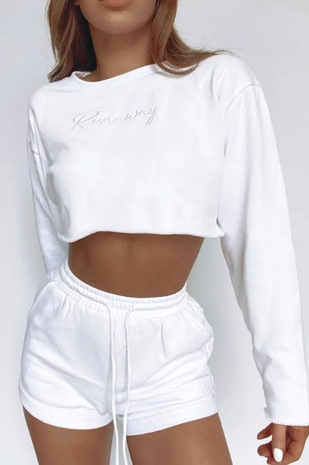 Runaway The Label Shorts Shop Free Form Short 8211 White Runaway The Label Shorts Shop Free Form Short 8211 White