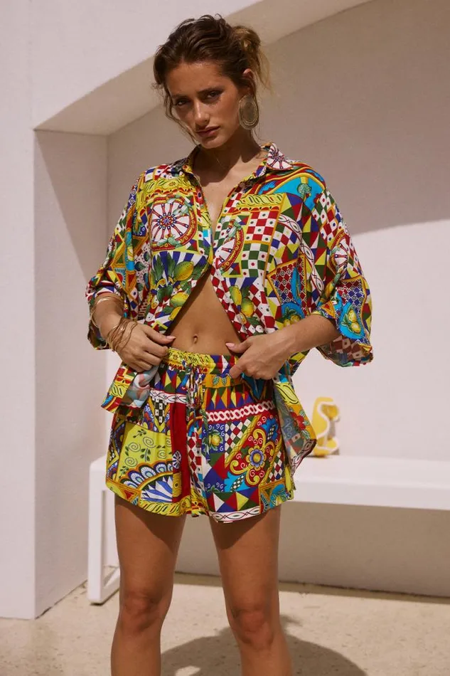 Runaway The Label Shorts Shop VENUS SHORT 8211 PHAEDRA PRINT