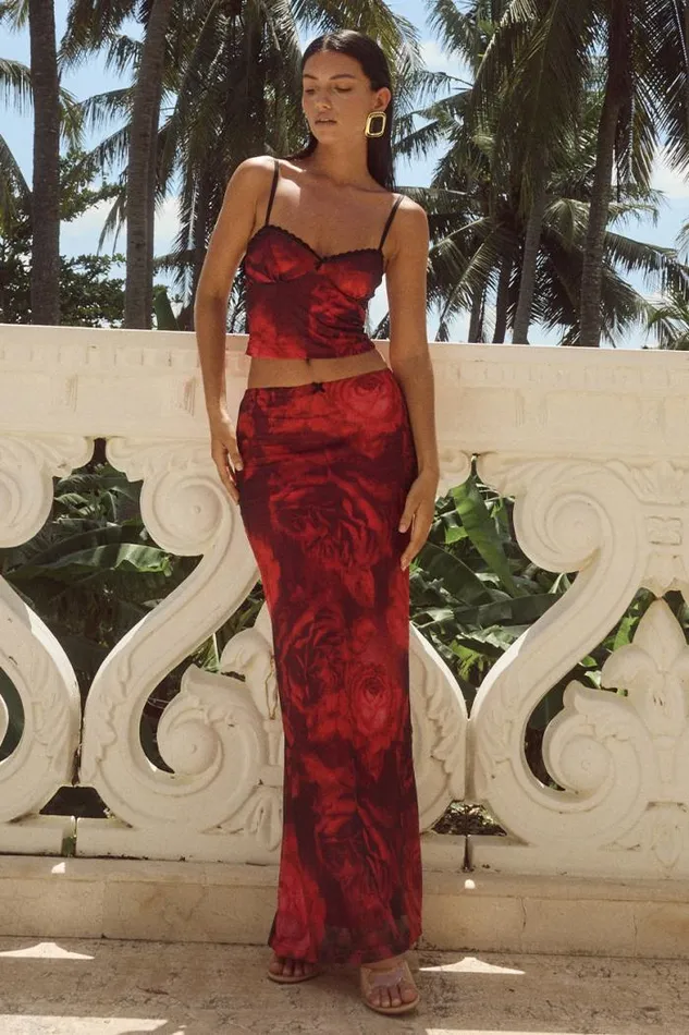 Runaway The Label Skirts Shop CICI MAXI SKIRT 8211 GIOVANA PRINT