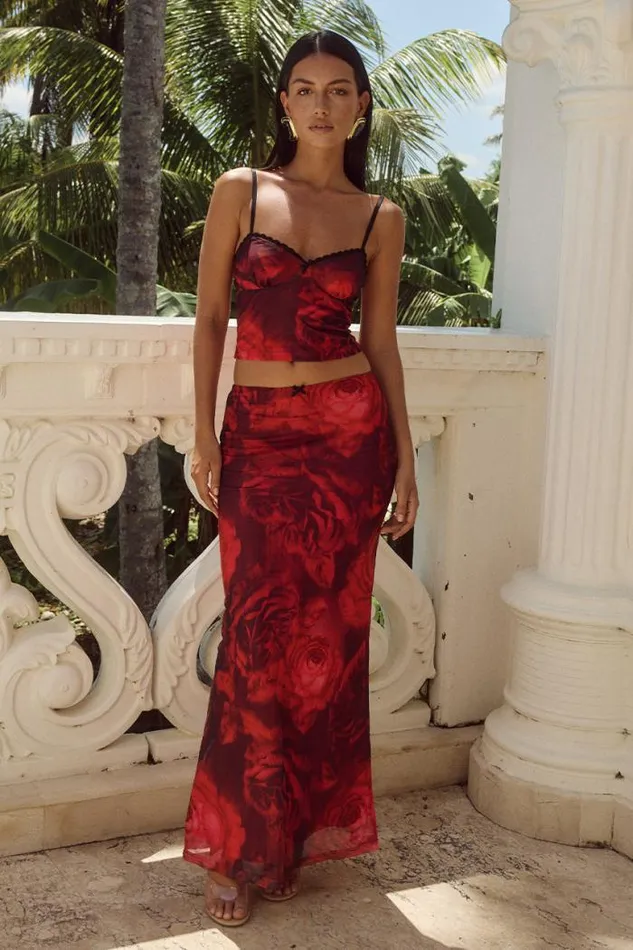 Runaway The Label Skirts Shop CICI MAXI SKIRT 8211 GIOVANA PRINT