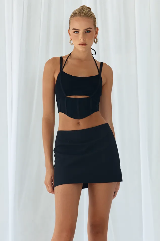 Runaway The Label Skirts Shop MINIKA MINI SKIRT 8211 BLACK