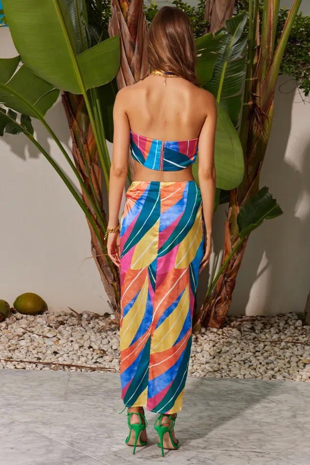 Runaway The Label Skirts Shop Solen Midi Skirt 8211 Multi Runaway The Label Skirts Shop Solen Midi Skirt 8211 Multi