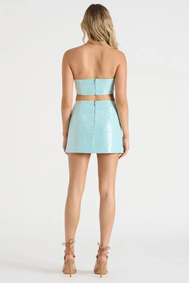 Runaway The Label Skirts Shop THE SEQUIN SKIRT 8211 AQUA Runaway The Label Skirts Shop THE SEQUIN SKIRT 8211 AQUA