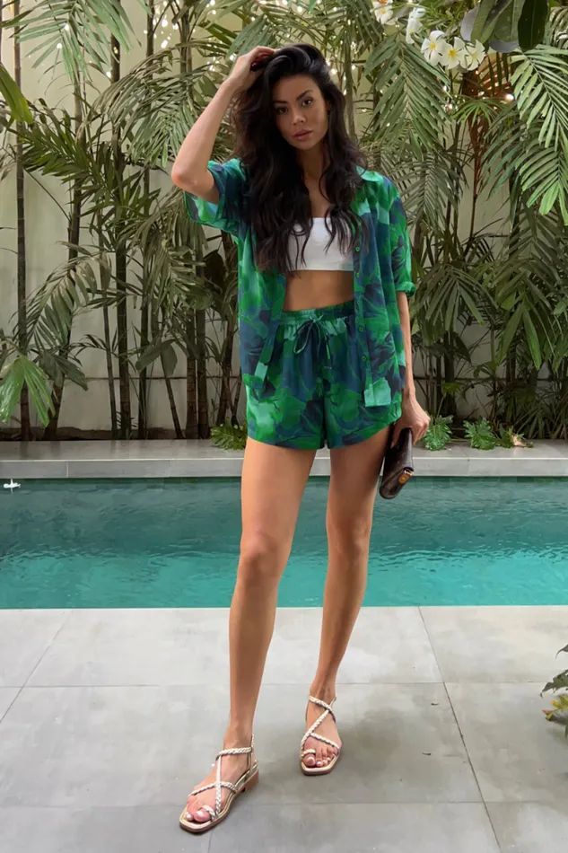 Runaway The Label Summer Sets Shop KARMA SHIRT 8211 CALISTA GREEN