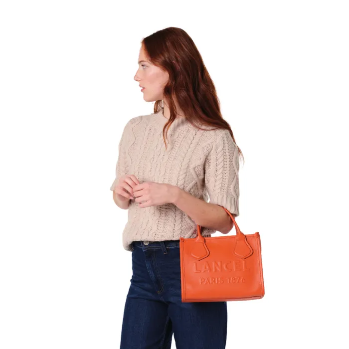 S Zip Tote Orange Women Lancel Tote Bags S Zip Tote Orange Women Lancel Tote Bags