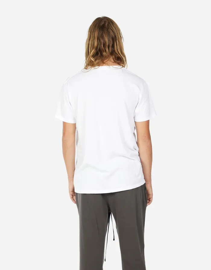 Sadler Moshi Lightning Skull White Men039s Lauren Moshi Tees