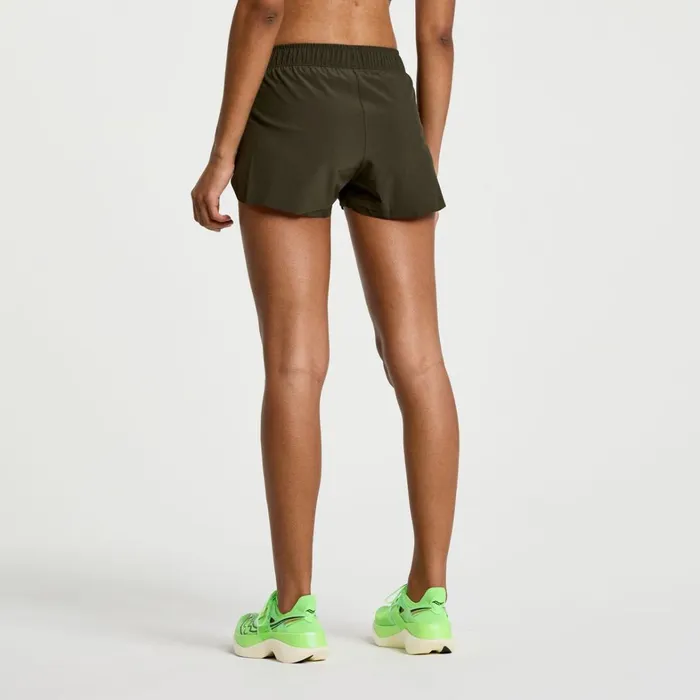 Saucony Bottoms Women Elite Split Short Umbra