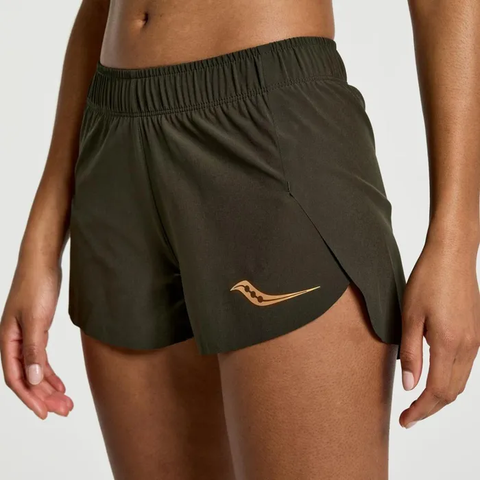 Saucony Bottoms Women Elite Split Short Umbra