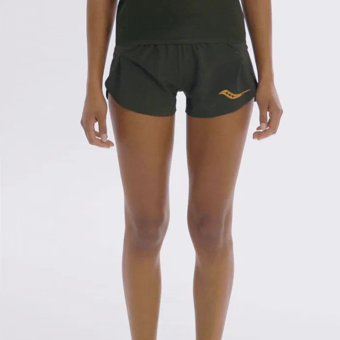 Saucony Bottoms Women Elite Split Short Umbra