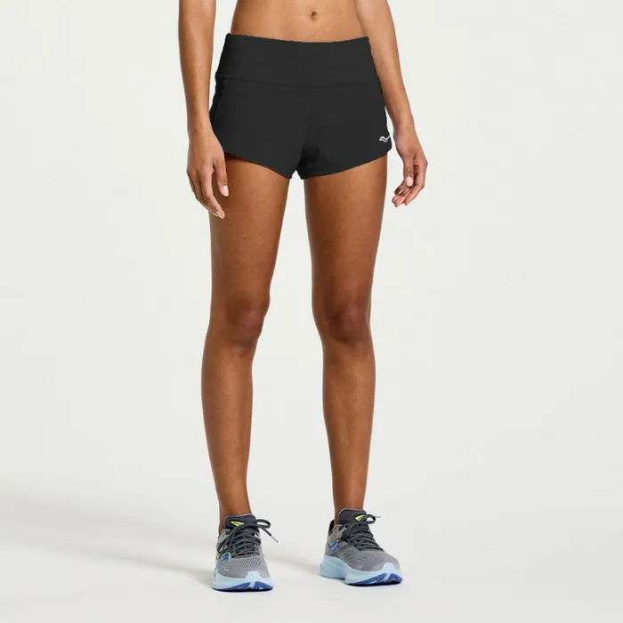 Saucony Bottoms Women Outpace 25034 Split Short Black