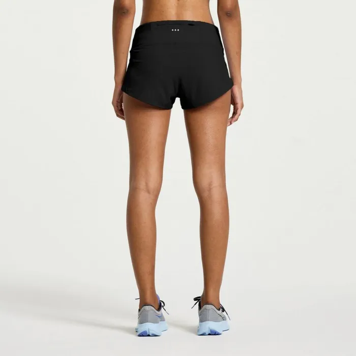 Saucony Bottoms Women Outpace 25034 Split Short Black
