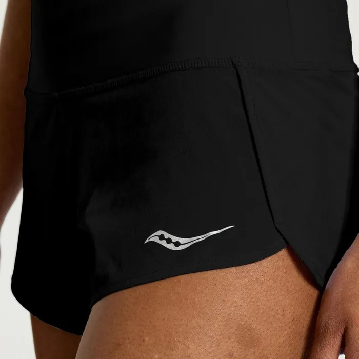 Saucony Bottoms Women Outpace 25034 Split Short Black