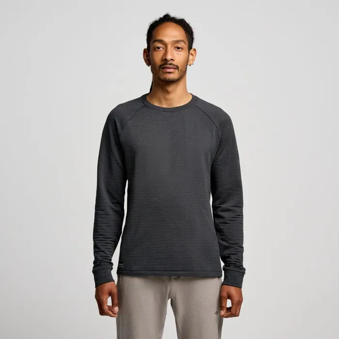 Saucony Tops Men Triumph 3d Crew Black Heather
