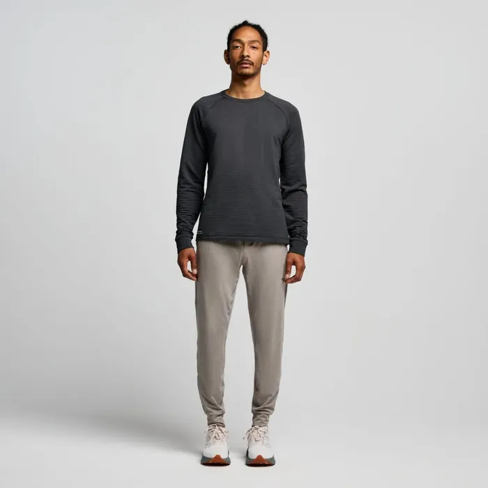 Saucony Tops Men Triumph 3d Crew Black Heather