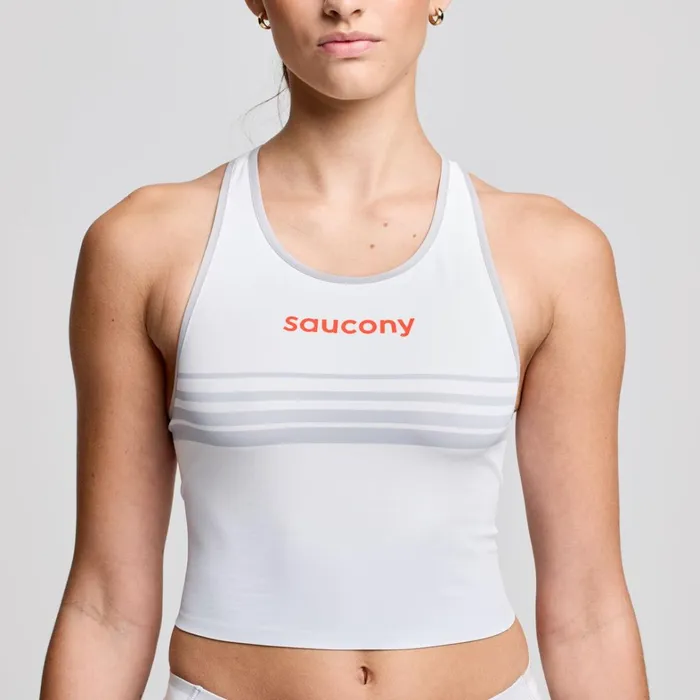 Saucony Tops Women Endorphin Crop Top Cloud