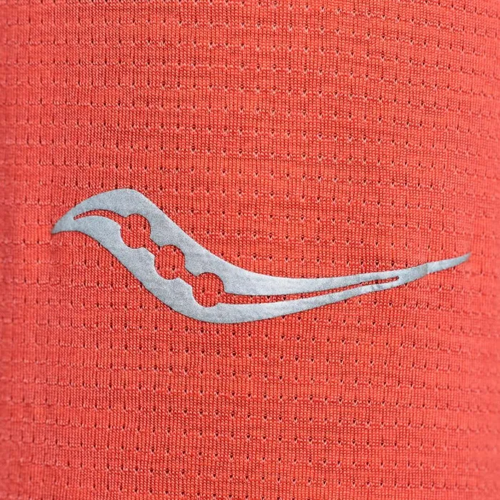 Saucony Tops Women Stopwatch Long Sleeve Cayenne Heather