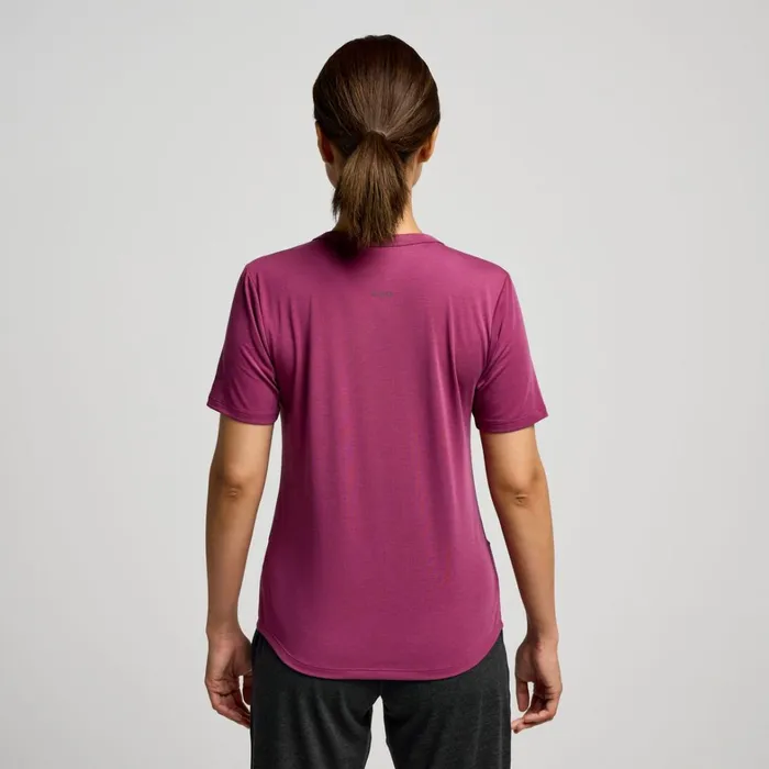 Saucony Tops Women Triumph Short Sleeve Plum