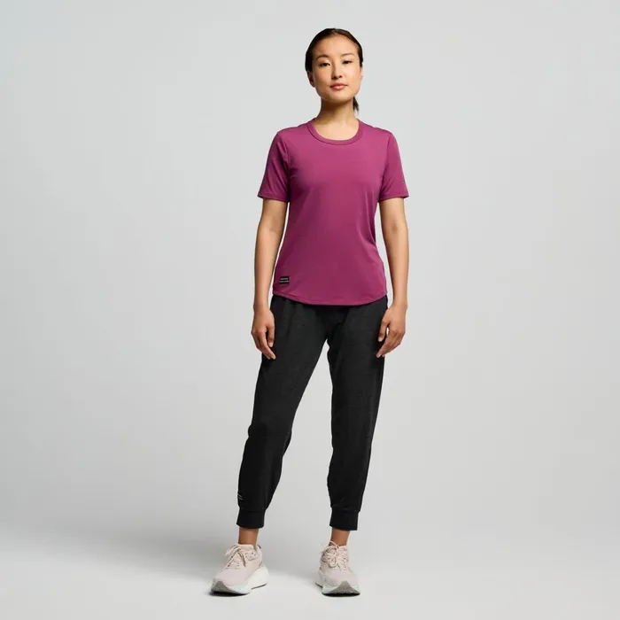 Saucony Tops Women Triumph Short Sleeve Plum