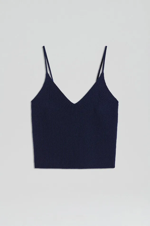 Scanlan Theodore CASHMERE CAMISOLE NAVY X Women Knitwear Scanlan Theodore CASHMERE CAMISOLE NAVY X Women Knitwear