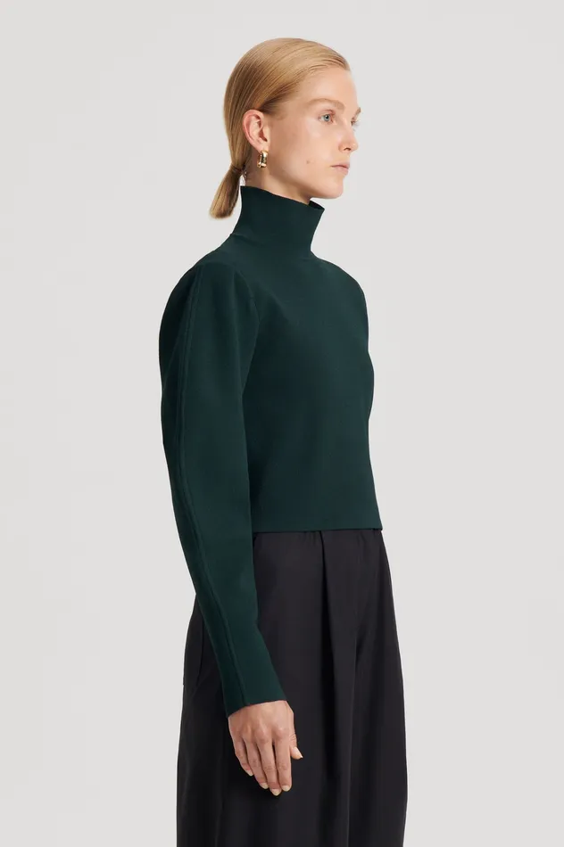 Scanlan Theodore CREPE KNIT COCOON SLEEVE SWEATER DARKGREEN Women Tops Scanlan Theodore CREPE KNIT COCOON SLEEVE SWEATER DARKGREEN Women Tops