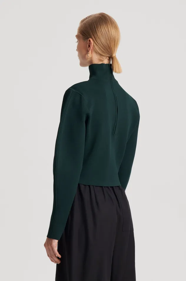 Scanlan Theodore CREPE KNIT COCOON SLEEVE SWEATER DARKGREEN Women Tops Scanlan Theodore CREPE KNIT COCOON SLEEVE SWEATER DARKGREEN Women Tops