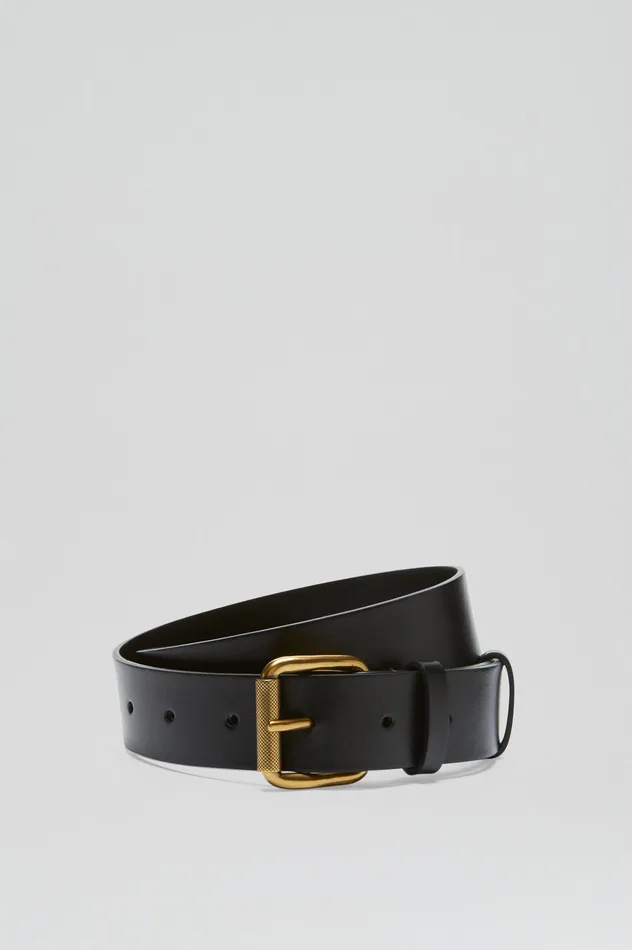 Scanlan Theodore ROLLER BUCKLE BELT 3 BLACK Women Belts Scanlan Theodore ROLLER BUCKLE BELT 3 BLACK Women Belts