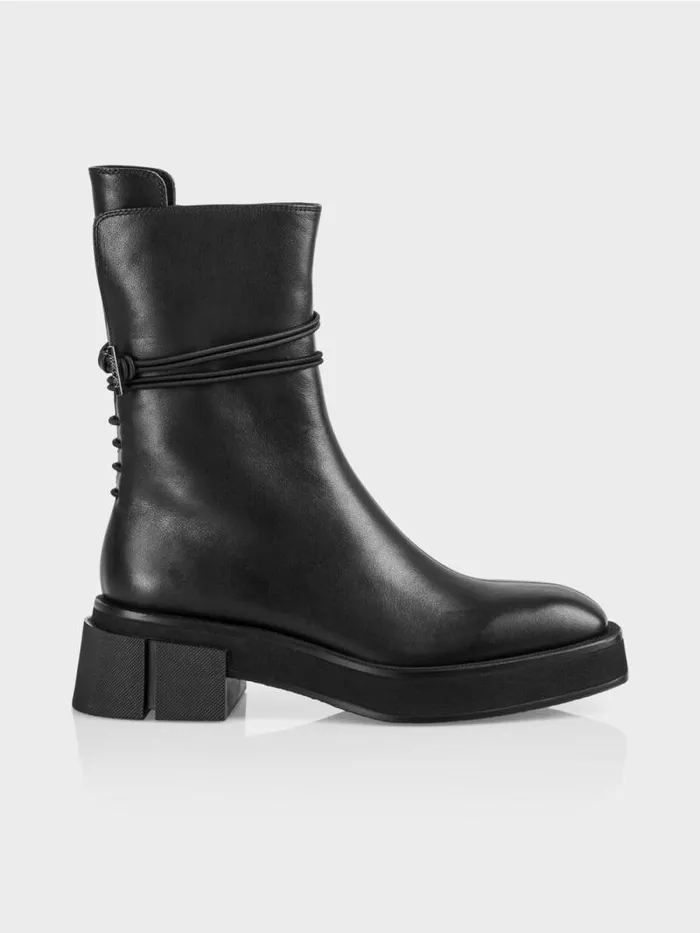 Schuhe Damen Marc Cain Boot Mit Zierbndern Black