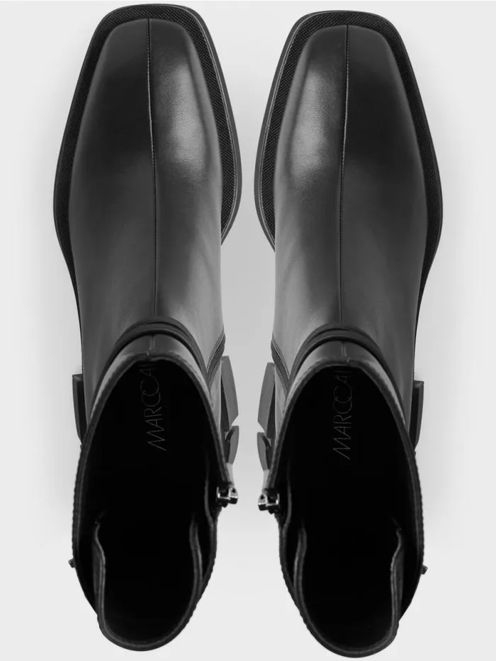 Schuhe Damen Marc Cain Boot Mit Zierbndern Black