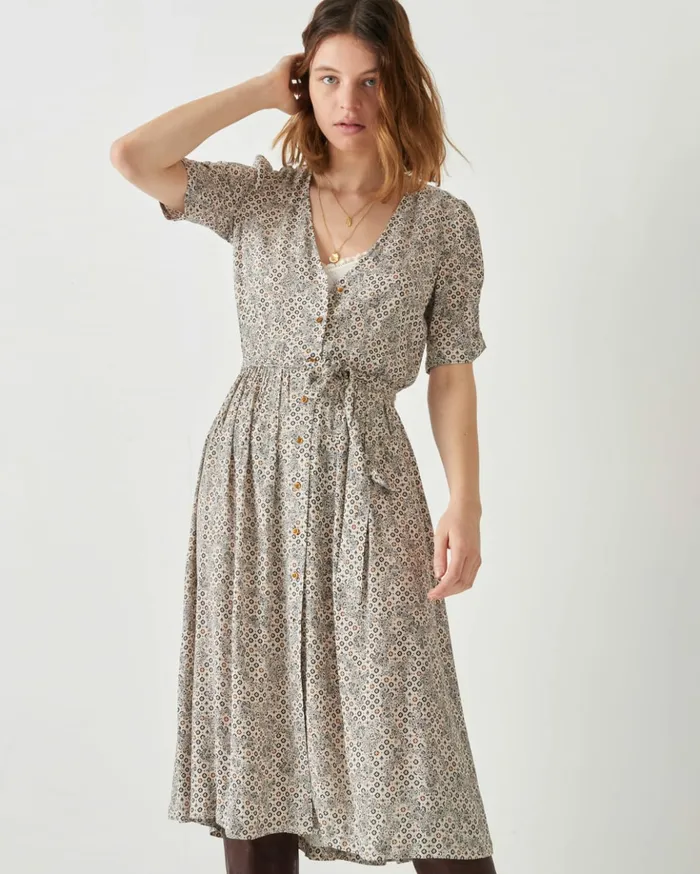 Sessn Womens Dresses Open lee Fleur De Sel Alano