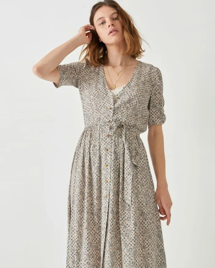 Sessn Womens Dresses Open lee Fleur De Sel Alano